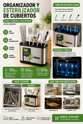 Organizador de Cubiertos Premium Acero Inoxidable 🍴✨