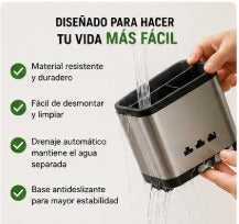 Organizador de Cubiertos Premium Acero Inoxidable 🍴✨